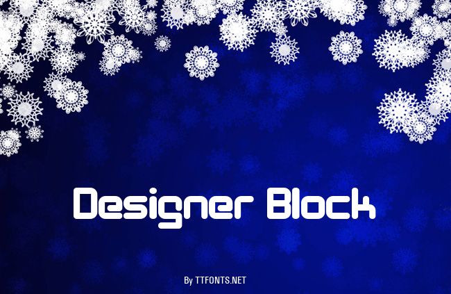 Designer Block example